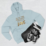 The Only Thing More Powerful Than Hate Is Love Hoodie – Golden Edition.