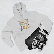 The Only Thing More Powerful Than Hate Is Love Hoodie – Golden Edition.