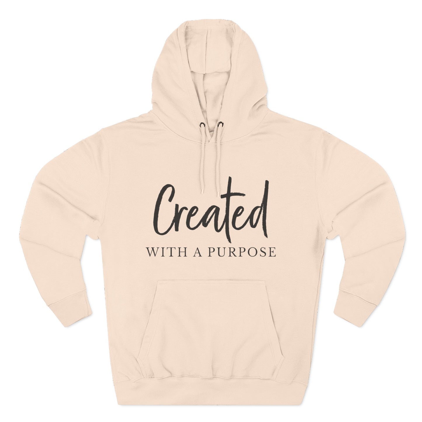 Created With a Purpose – Christian Fleece Hoodie for Women