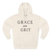 Grace Over Grit - Christian Fleece Hoodie for Women