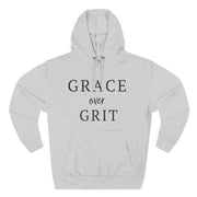 Grace Over Grit - Christian Fleece Hoodie for Women