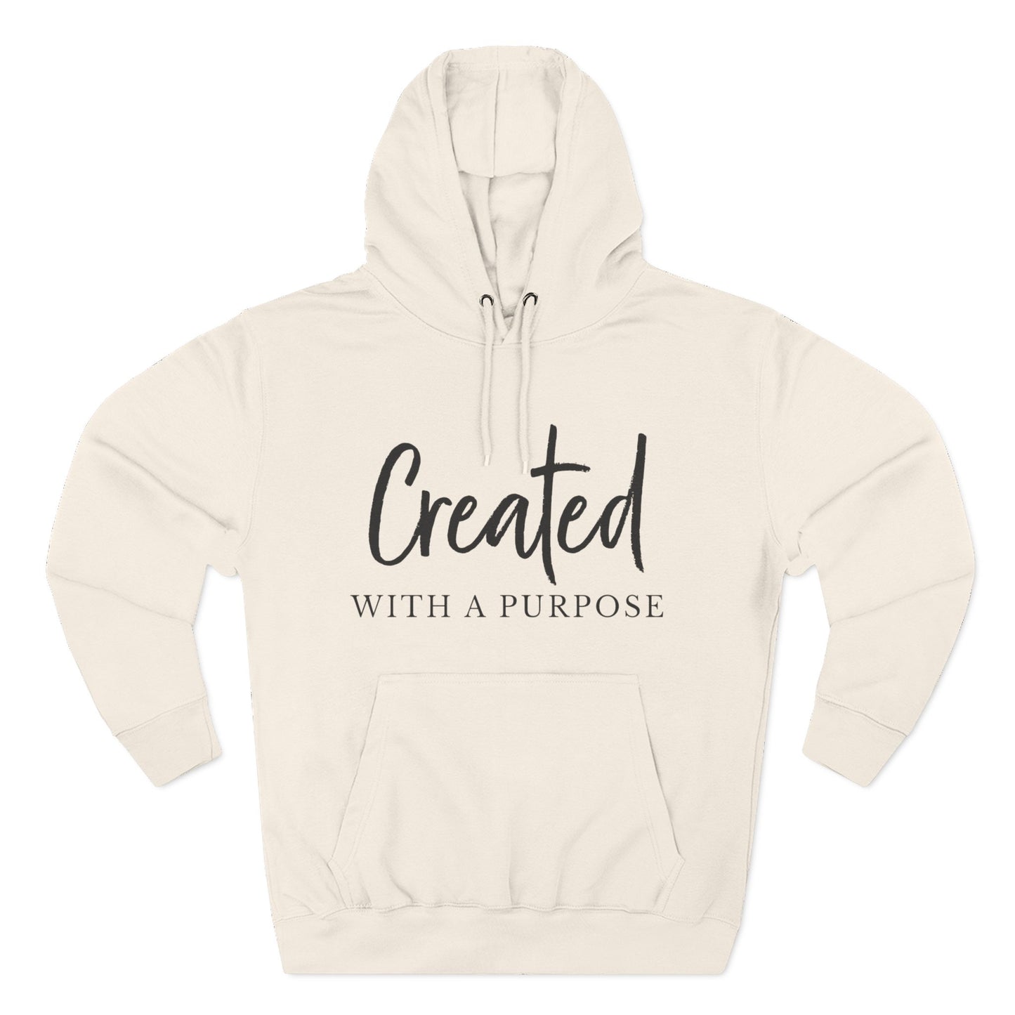 Created With a Purpose – Christian Fleece Hoodie for Women