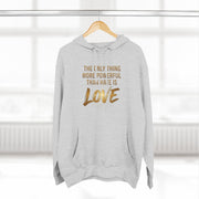 The Only Thing More Powerful Than Hate Is Love Hoodie – Golden Edition.