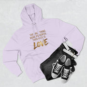 The Only Thing More Powerful Than Hate Is Love Hoodie – Golden Edition.
