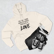 The Only Thing More Powerful Than Hate Is Love Hoodie – Bold Edition.