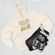 The Only Thing More Powerful Than Hate Is Love Hoodie – Golden Edition.