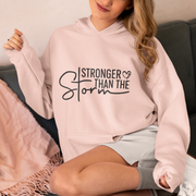 Stronger Than the Storm – Christian Women’s Inspirational Fleece Hoodie