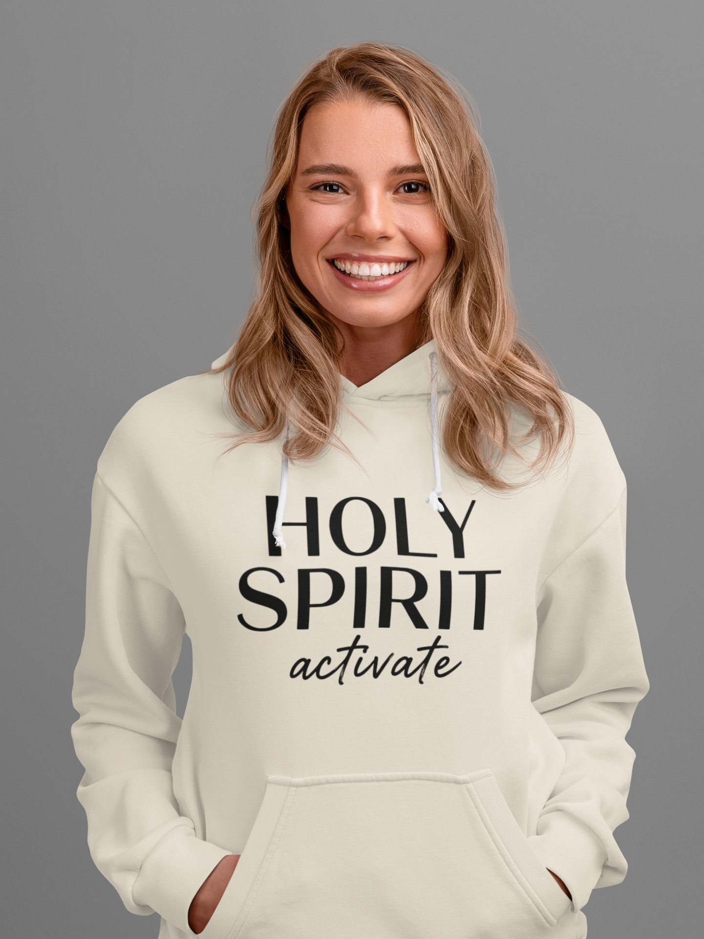 Holy Spirit Activate Hoodie – Faith-Inspired Comfort for Everyday Wear.