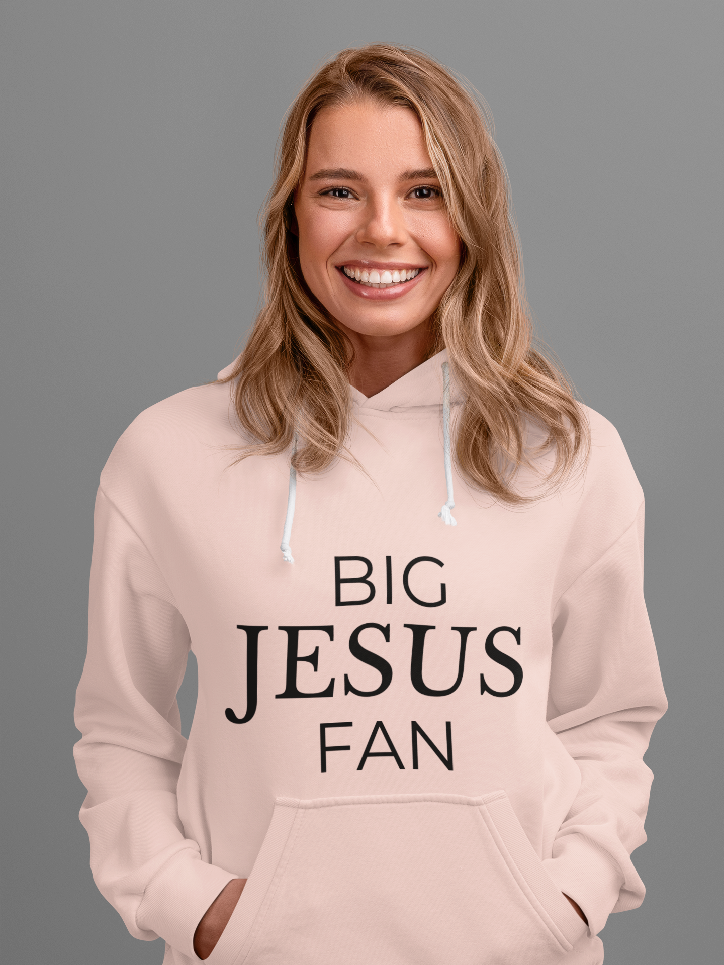 Big Jesus Fan Hoddie - Faith-Inspired Comfort for Everyday Wear.