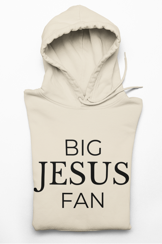Big Jesus Fan Hoddie - Faith-Inspired Comfort for Everyday Wear.