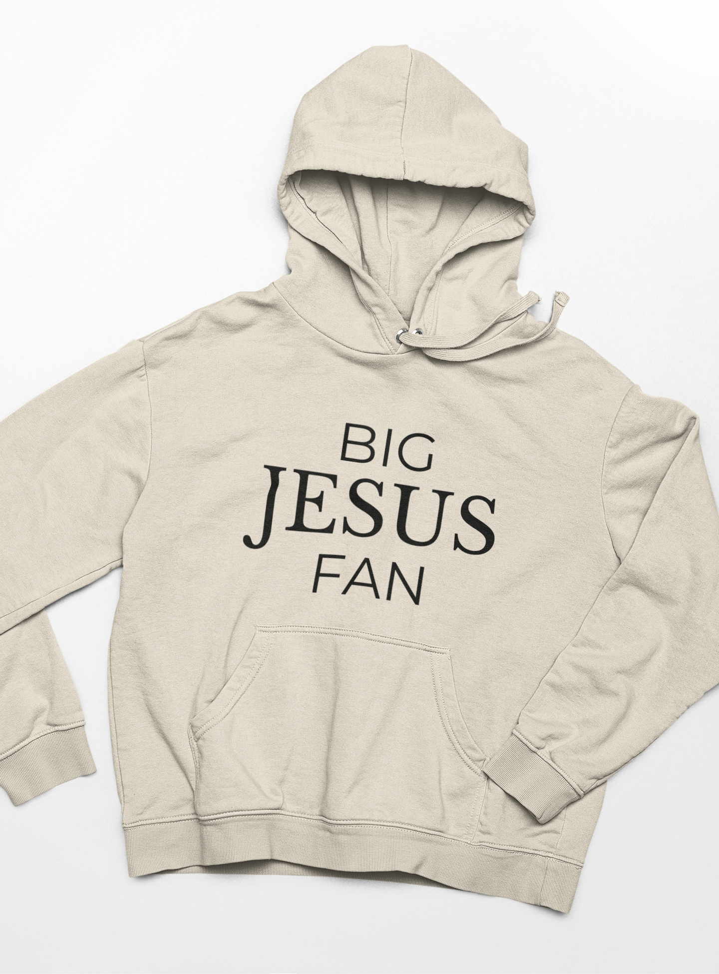 Big Jesus Fan Hoddie - Faith-Inspired Comfort for Everyday Wear.