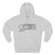 Stronger Than the Storm – Christian Women’s Inspirational Fleece Hoodie