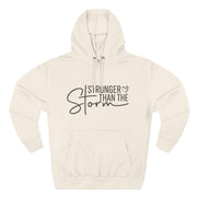 Stronger Than the Storm – Christian Women’s Inspirational Fleece Hoodie