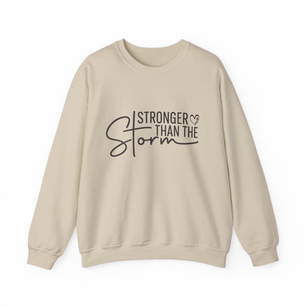Stronger Than The Storm - Faith Crewneck Sweatshirt